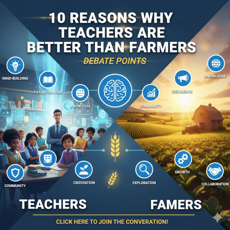 10 reasons why teachers are better than farmers debate points