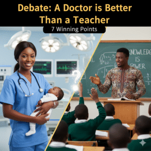 Debate: A Doctor is Better Than a Teacher (7 Winning Points)