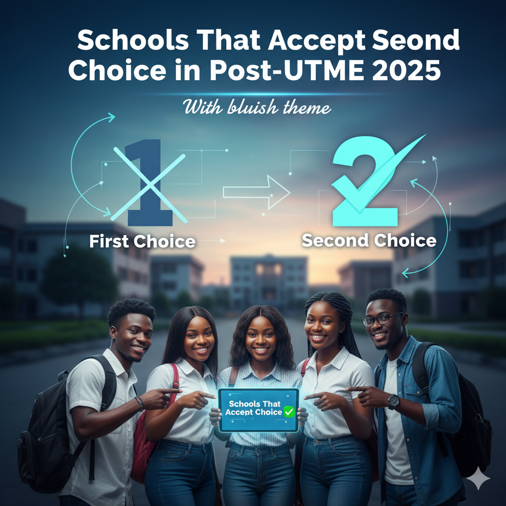 Schools That Accept Second Choice in Post-UTME 2025