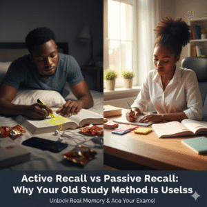 Active recall vs passive recall 
