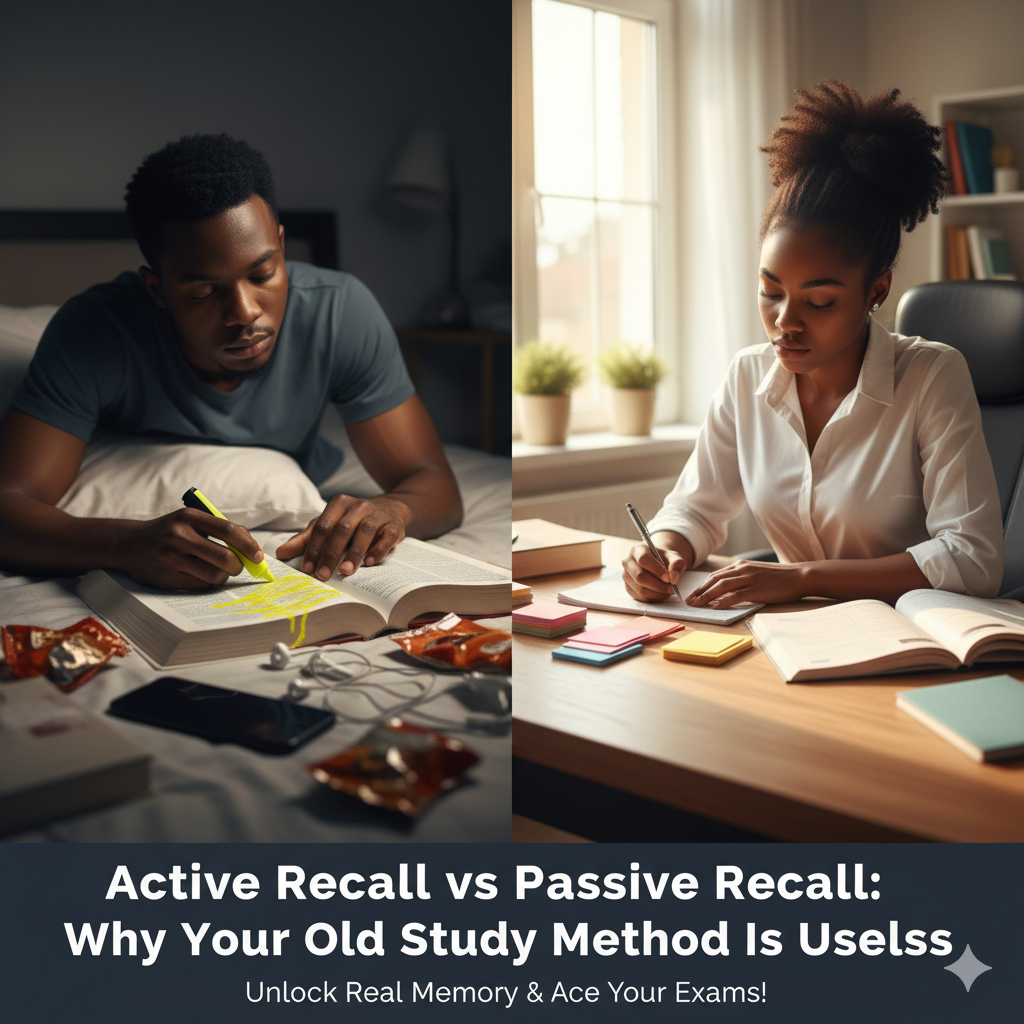 Active recall vs passive recall