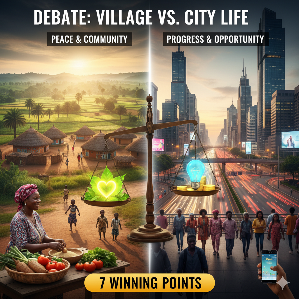 Debate: 7 Winning Points on Why Village Life is Better Than City Life
